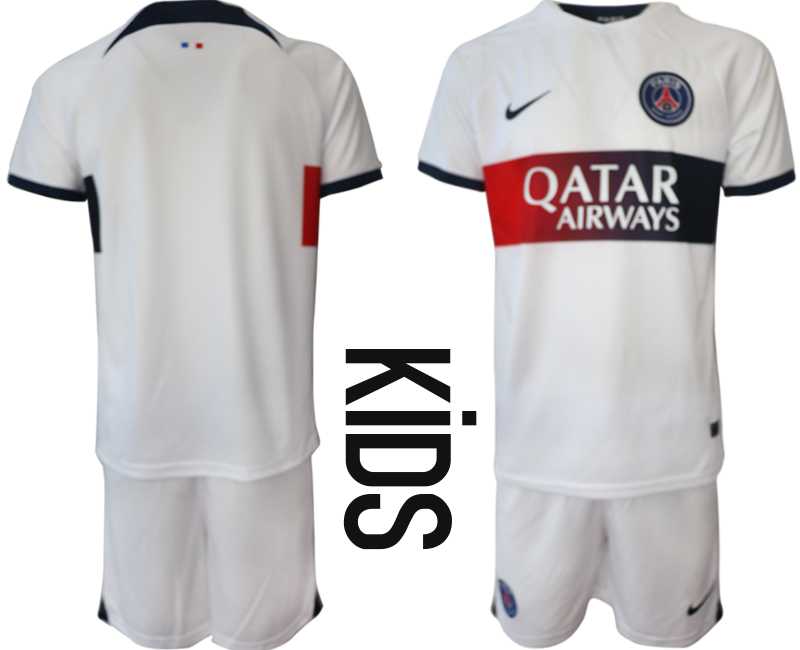 Youth 2022-2023 Club Paris St German away soccer jersey